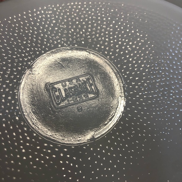 Vintage Glasbake Jeanette Coordinate divided dish turquoise & brown J239 - Picture 7 of 8